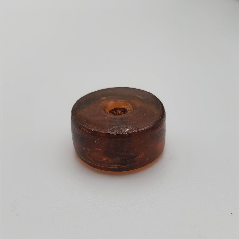 Amber resin tube charm spacer‎
